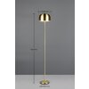 Jeff Lampadaire Luminaires Reality LED Laiton, 1 lumière