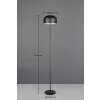 Jeff Lampadaire Luminaires Reality LED Noir, 1 lumière