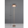 Jeff Lampadaire Luminaires Reality LED Brun, 1 lumière