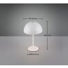 Munoz Lampe à poser Luminaires Reality LED Blanc, 1 lumière