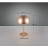 Munoz Lampe à poser Luminaires Reality LED Brun, 1 lumière