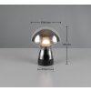 Dooley Lampe à poser Luminaires Reality LED Fumée, 1 lumière