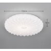 Ataris Plafonnier Luminaires Reality LED Blanc, 1 lumière, Télécommandes
