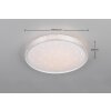 Varda Plafonnier Luminaires Reality LED Blanc, 1 lumière, Télécommandes