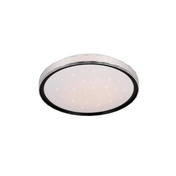 Varda Plafonnier Luminaires Reality LED Noir, 1 lumière, Télécommandes