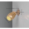 und Spot de plafond, Applique murale / Plafonnier, Spot mural Luminaires Reality Brun, 1 lumière