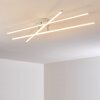 Plafonnier Tornio LED Nickel mat, Blanc, 3 lumières