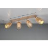 Bidar Spot de plafond Luminaires Reality Brun, 4 lumières