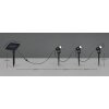 OBIDOS Spot de jardin Luminaires Reality LED Noir, 3 lumières