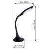 Pattaya Lampe à poser Luminaires Globo Lighting LED Chrome, Blanc, 1 lumière