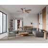 Modesto Ventilateur de plafond lumineux Luminaires Globo Lighting LED Gris, 1 lumière, Télécommandes