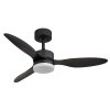 Blackwell Ventilateur de plafond lumineux Luminaires Globo Lighting LED Noir, 1 lumière, Télécommandes