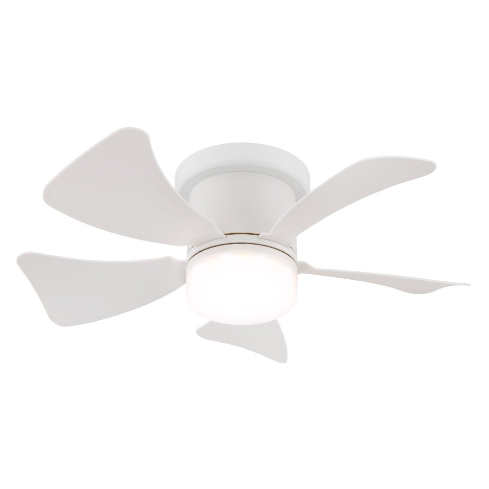 Hines Ventilateur de plafond lumineux Luminaires Globo Lighting LED Blanc, 1 lumière, Télécommandes main product photo