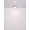 Hines Ventilateur de plafond lumineux Luminaires Globo Lighting LED Blanc, 1 lumière, Télécommandes