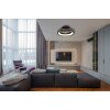 Deanne Ventilateur de plafond lumineux Luminaires Globo Lighting LED Noir, 1 lumière, Télécommandes, Changeur de couleurs