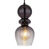 Clarity Suspension Luminaires Globo Lighting Noir, 1 lumière