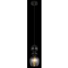 Clarity Suspension Luminaires Globo Lighting Noir, 1 lumière