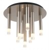Ryan Plafonnier Luminaires Globo Lighting Nickel mat, 9 lumières
