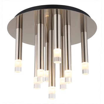 Ryan Plafonnier Luminaires Globo Lighting Nickel mat, 9 lumières
