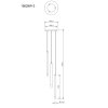 Ryan Suspension Luminaires Globo Lighting Blanc, 3 lumières