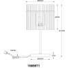 Gorley Lampe à poser Luminaires Globo Lighting Noir, 1 lumière