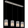 Cayden Suspension Luminaires Globo Lighting Nickel mat, 4 lumières