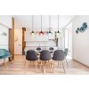 Sander Suspension Luminaires Globo Lighting Noir, 4 lumières