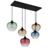 Sander Suspension Luminaires Globo Lighting Noir, 5 lumières