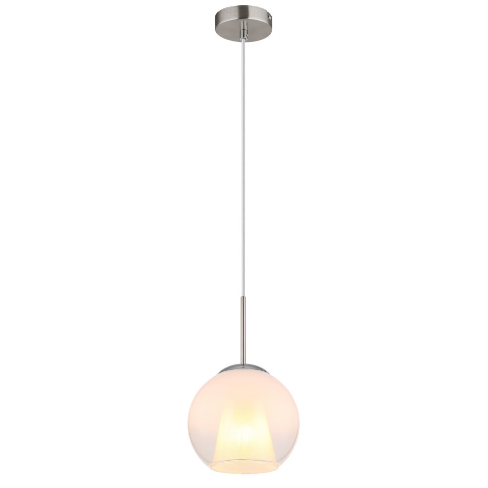 Barry Suspension Luminaires Globo Lighting Chrome, Nickel mat, 1 lumière main product photo