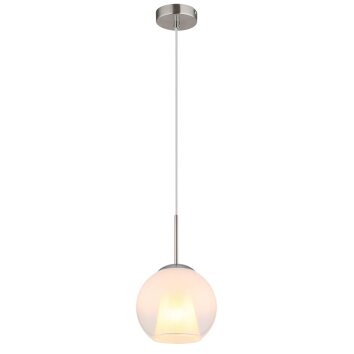 Barry Suspension Luminaires Globo Lighting Chrome, Nickel mat, 1 lumière