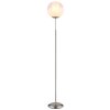 Barry Lampadaire Luminaires Globo Lighting Chrome, Nickel mat, 1 lumière