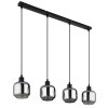 Xia Suspension Luminaires Globo Lighting Noir, 4 lumières