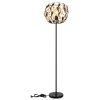 Mika Lampadaire Luminaires Globo Lighting Noir, 1 lumière