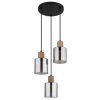 Aleidis Suspension Luminaires Globo Lighting Brun foncé, Noir, 3 lumières