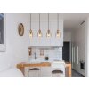 Aleidis Suspension Luminaires Globo Lighting Brun foncé, Noir, 4 lumières