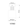 Aleidis Plafonnier Luminaires Globo Lighting Brun foncé, Noir, 1 lumière