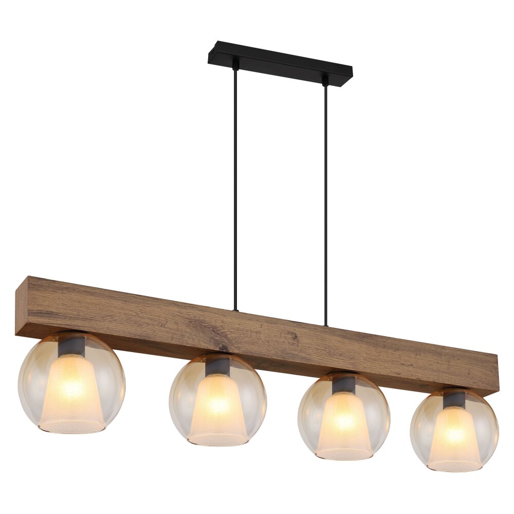 I Suspension Luminaires Globo Lighting Écru, Noir, 4 lumières main product photo