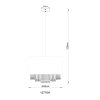 Coletta Suspension Luminaires Globo Lighting Or, Noir, 1 lumière