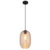 Jefrey Suspension Luminaires Globo Lighting Noir, 1 lumière