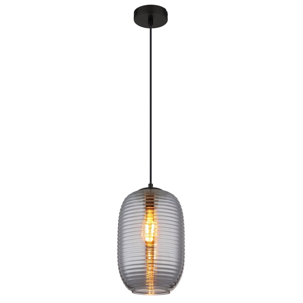 Jefrey Suspension Luminaires Globo Lighting Noir, 1 lumière main product photo