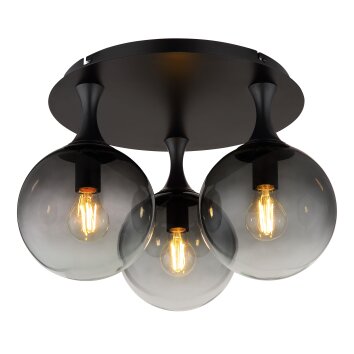 Dalton Plafonnier Luminaires Globo Lighting Noir, 3 lumières
