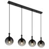 Dalton Suspension Luminaires Globo Lighting Noir, 4 lumières