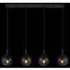 Dalton Suspension Luminaires Globo Lighting Noir, 4 lumières
