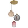 Jessica Suspension Luminaires Globo Lighting Or, 3 lumières