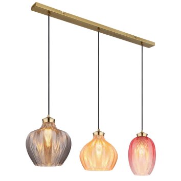 Jessica Suspension Luminaires Globo Lighting Or, 3 lumières