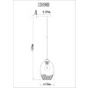 Jessica Suspension Luminaires Globo Lighting Or, 1 lumière