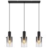 Florentina Suspension Luminaires Globo Lighting Noir, 3 lumières