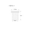 Underwood Plafonnier Luminaires Globo Lighting Bois foncé, Écru, 1 lumière