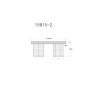 Underwood Plafonnier Luminaires Globo Lighting Bois foncé, Écru, 2 lumières