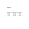 Underwood Plafonnier Luminaires Globo Lighting Bois foncé, Écru, 3 lumières